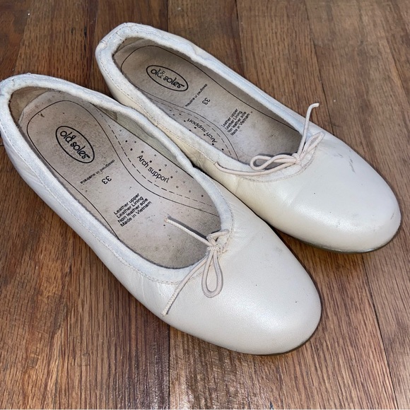 Old Soles Off-White Ballet Slip-on Flats - Picture 1 of 5